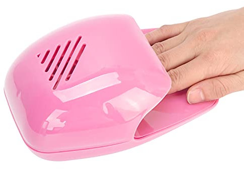 Ventilatore per unghie, asciugatore professionale per gel per unghie Asciugatore portatile per manicure Soffiatore per smalto a batteria per uso domestico (rosa)