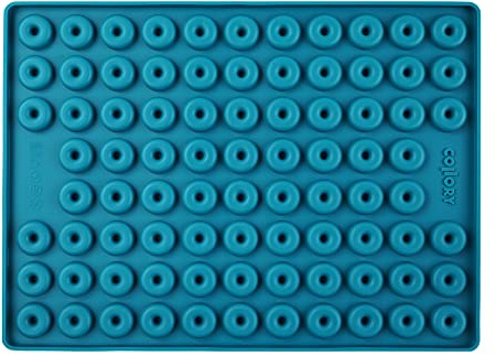 Collory Medium Donut (2,8cm) Silikon Backform für Hundekekse & Hundeleckerlis, Pralinenform, Schokoladenform, Antihaftend und Lebensmittelecht (BPA-Frei)