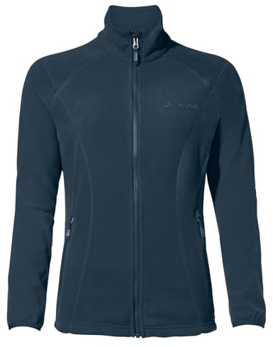 VAUDE Damen Rosemoor Fleecejacke, Zip-In-Funktion, angenehm warm und atmungsaktiv, dark sea, 50