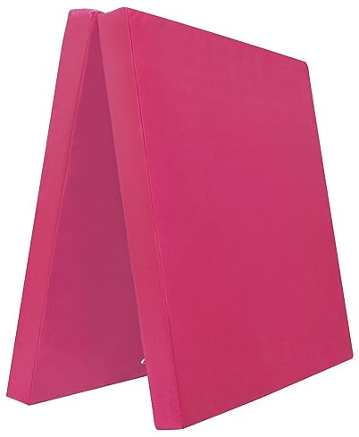 Vikbar gymnastikmatta – olika färger och storlekar – RG: 22 kg/m³ (200 x 100 x 6 cm, rosa)