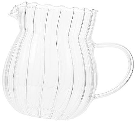 Anneome Pichet à Lait Récipient de Conservation Lait Multi-usage Facile à Nettoyer en Verre pour Hôtels et Maisons