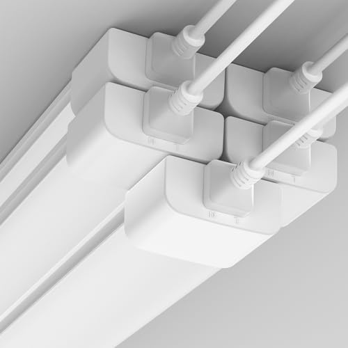 5 x LED Feuchtraumleuchte 150cm, 45W 4000K Neutralweiß Deckenleuchte Feuchtraum Flach, 5000LM LED Feuchtraumlampe, IP65 Wasserfest Werkstattlampe, Kellerleuchte, Neonröhre für Büro Lager Garage