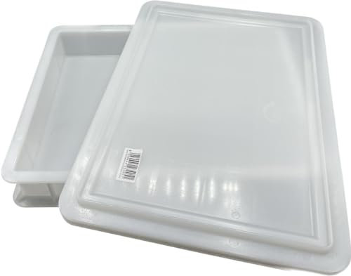 GENUS DEI x F.LLI FONTANA HOTELLERIE | Boîte à Levage Pizza et Pain | Conteneur Alimentaire pour Pâte | Boîte à pâte | 30 x 40 x 7 h