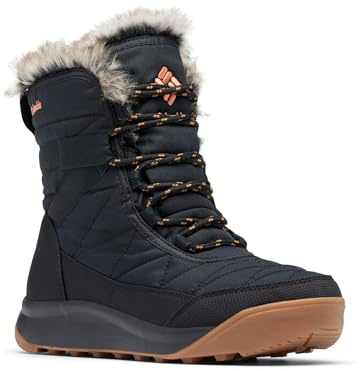 Columbia Minx Shorty Iv - Stivali da neve da donna, Nero/Rame Puro, 36 EU