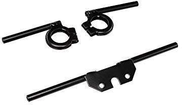 Set: Blinkleuchtenträger vorn und hinten, schwarz, Ø10mm - für Simson S50,