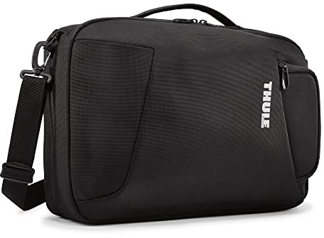 Thule Accent 17L Convertible Backpack - Fits 16 MacBook & 10.5 Tablet - Rigid Interior Pocket - Easily Switch Between Backpack and Briefcase - Quick Access to Internal Storage