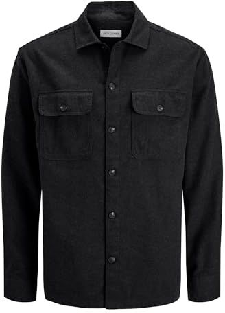 JACK & JONES Jjecharge Overshirt Ls Noos, svart, L