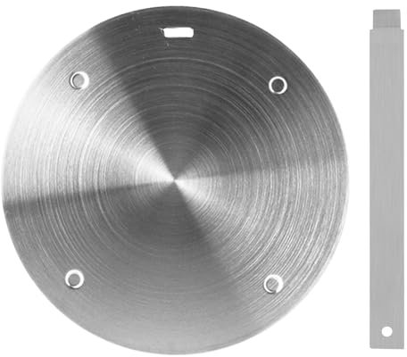 Adaptador Inducción Cafetera, 24cm Inducción Difusor de Calor para Moka, Inoxidable Inducción Adaptador Convertidor Placa, con Mango Anti-quemaduras