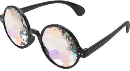 ANDRESLAD Dekorative Kaleidoskop-brille Aus Hochwertigem Glas Und Pc Tragbare Partybrille Für Damen Und Herren Ergonomisch Glatt Und Hautfreundlich Als Lustiges Fotoaccessoire Für Karneval