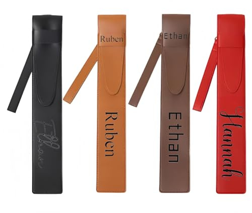 Drumstick Tasche Mit Individuellem Namen, Personalisierte Drumstick-Tasche Aus PU-Leder, Tragbare Wasserdichte Drumstick-Aufbewahrungstaschen For Schlagzeuger, Geschenk For Instrumentenliebhaber