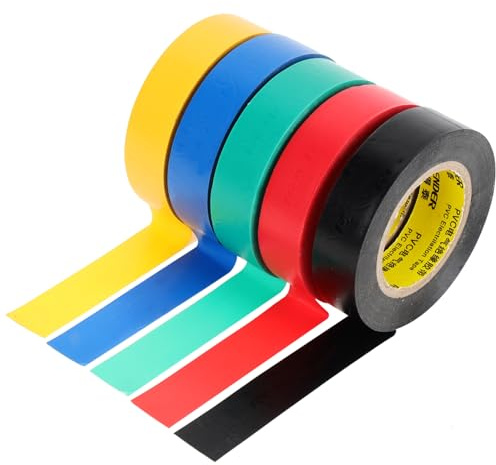 Ciieeo 10 Piezas Cinta Aislante De Pvc Ancha Cintas Aislantes De Colores Surtidas Para Uso Interior y Exterior