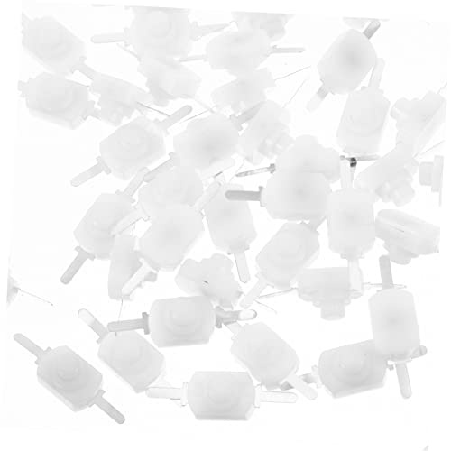 UKCOCO 50pezzi Micro Interruttore in Abs e Alluminio Blocco Luce Mini Pulsante Autobloccante Pulsante Di Blocco Micro Per Torce Elettriche e Progetti Elettronici