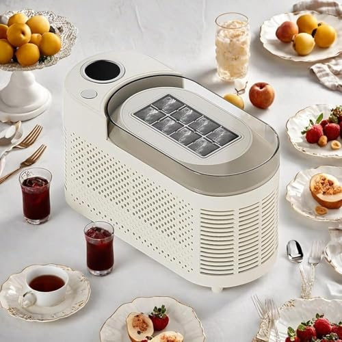 Macchina per il ghiaccio, produttore di ghiaccio portatile con cavo di alimentazione automobilistica, per casa e tutti gli spazi, grandi cubetti di ghiaccio trasparenti (1)