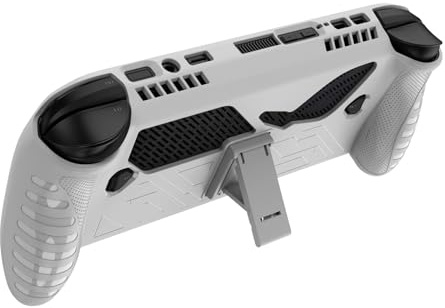 JYGamhanbil Skyddsfodral Grip för ROG Xbox Ally X Gaming Handheld Console | TPU Mjuk Fodral Väska Skal Tillbehör med Ergonomiskt Grip och Stöd för ROG Xbox Ally Handhållen Konsol,Vit