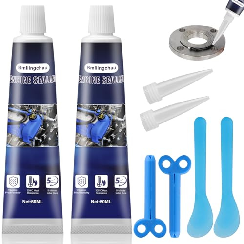 Bmliingchau Dichtmasse Motor 100ML, Silikon Motor Dichtmasse | Hitzebeständiges Motordichtmasse für Autos Motorräder Reparatur Motorblock Getriebe Auto Ölwanne Ventildeckeldichtung