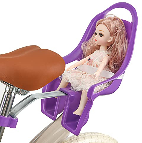EIRONA Children's Bicycle Doll Seat with Sticker DIY for Girls, Bicycle Dolls Seat, Children's Bicycle Accessories