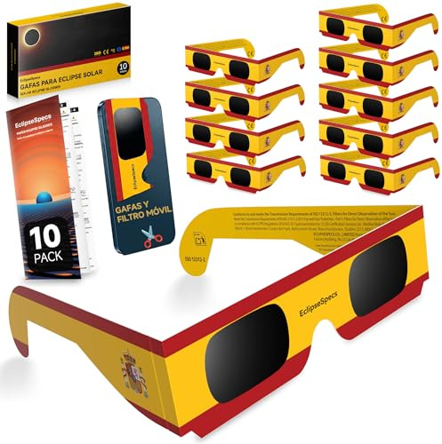 EclipseSpecs Gafas Eclipse Solar Homologadas, CE y EN ISO 12312-2