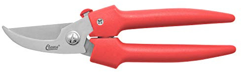 Clauss Heavy Duty By-Pass Blade Action Pruner, 7.5”, Red (20053)