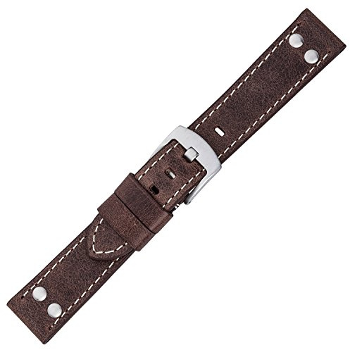 Eichmüller Uhrenarmband Lederband Vintage Look mit Nieten