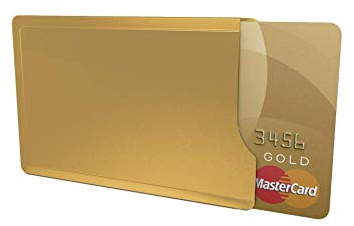 Kartenschutzhülle CardTresor Casual Edelstahl, goldfarbig, RFID/NFC-Schutz
