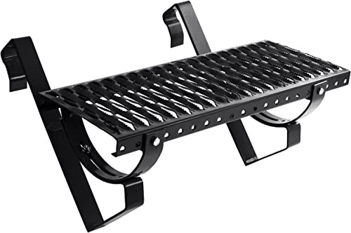 Parotec Dachtritt 80 cm Steigtritt für Dachziegel – RAL 9005 Schwarz | für Schornsteinfeger Komplett Steigtritt für Dachpfanne zum Einhängen Laufrost inkl. Montagematerial, 10 Farben