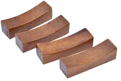 4 Stück Holz Essstäbchen Bank Ablage Küche Restaurant Eßgeräte Japanisch