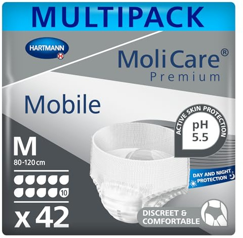 MoliCare premium Mobile 10 Tropfen Inkontinenzhosen | Größe M | 3 x 14 St.