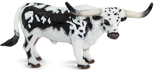 Safari Texas Longhorn-Bulle 13,9 cm | Nutztiere | Ungiftig und BPA-frei | Ungiftig und BPA-frei | Für Kinder ab 3 Jahren geeignet Ltd