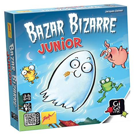 GIGAMIC - Beobachtungsspiel Schnelligkeit ab 3 Jahren - Bazar Bizarre Junior, Zobaj, blau