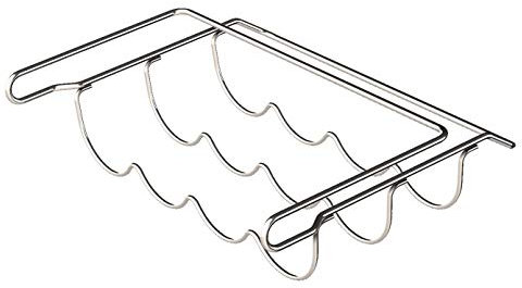 Varrex Soporte Universal para 4 Botellas para Nevera, para Refrigeradores Grandes (Superficie cromada)