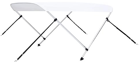 vidaXL Auvent Bimini à 2 arceaux Blanc 180x150x110 cm