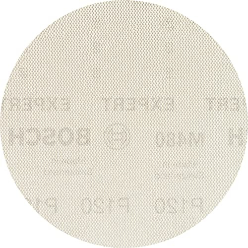 Bosch EXPERT M480 Schleifnetzscheibe, 150mm, K120, 5-tlg. | für Farbe auf Holz, Hartholz, Körnung 120, Professional Zubehör Exzenterschleifer, Schwingschleifer