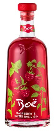 Boë Gin - Ginebra con sabor a frambuesa y albahaca dulce - Ginebra escocesa Boë Premium - Ginebra de frambuesa - 70cl - 41.5% ABV