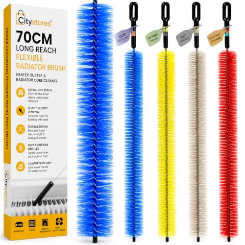 Citystores Reinigungsbürste für Heizkörper, flexibel, 70 cm lang