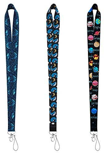 Cobee ID Lanyards, Lanyards con llavero de patrón lindo para bolso de teléfono, tarjetero, llavero Lanyard para mujeres, hombres, niños, 45x2.5cm/17.7x1inch