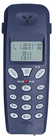 Téléphone Fixe pour la Maison, Téléphone Filaire FSK/DTMF avec Identification de L'appelant, Téléphone Fixe de Bureau avec Fonction de Pause de Recomposition, pour Hôtel, Bureau, Centre D'appel Bancai