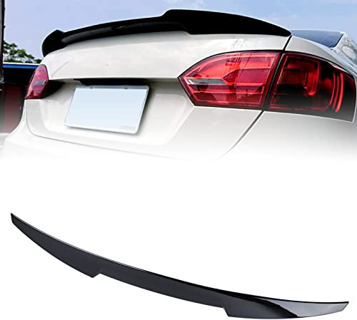 AOKAILI Rear Glossy Black Spoiler Wing Compatible with 2011-2018 Volkswagen VW Jetta Sedan,V Style Rear Trunk Duckbill Spoiler Wing