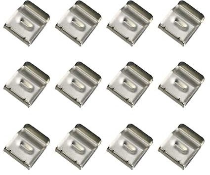 LJFEA 12 pcs Clips de Câble de Panneau Solaire en Acier Inoxydable Pinces de Câble pour Remorque Clips de Câble Photovoltaïque Clips de Remorque pour Fil de Fixation