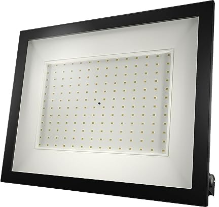 HOFTRONIC - Lumos LED floodlight - 150 Watt 15200 Lumen - 4000K neutral white - Replaces 750 Watt - 2 year warranty - Outdoor LED spotlight black - IK05 Anti-theft - Ultra flat - construction lamp