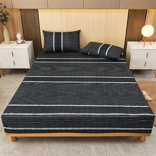Morbuy Coprimaterasso Impermeabile Matrimoniale Traspirante con Cerniera Microfibra Extra-Morbida e Biestensibile Coprimaterasso con Tasche Profonde Fino (120x200x20cm,Gris Noir)