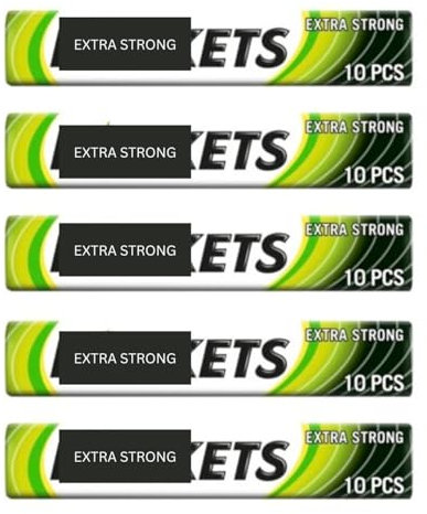 Extra Strong Menthol & Eucalyptus Lozenges 41g (Pack of 5) Soothing Sore Throat Relief Cough Sweets