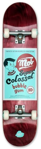 MOB Skateboards Bubble 7.75 - Komplettboard 31.75 x 7.75 Zoll - Holzboard aus 7 Schichten Ahornholz - fertig montiert - Skateboard für Jugendliche, Erwachsene, Anfänger und Profis - Rot