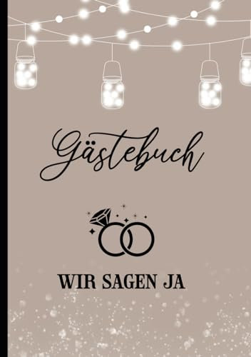 Hochzeitsgeschenk Gästebuch: Hochzeitsgästebuch mit Fragen zum Ausfüllen Geschenk für Hochzeit Erinnerungsalbum Hardcover schönes Hochzeitsbuch für Brautpaar zum Hochzeitstag das Hochzeitsalbum