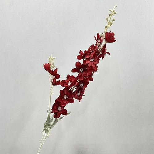Lawaia Künstliche Hyazinthen 80cm Kunstblumen Kunstblumen & -Pflanzen Frühlingsdeko Fake Blumen Flowers Tischdeko Deko Hochzeit Kunstblumen Wie Echt Artificial Flowers(3 Stück) (rot)