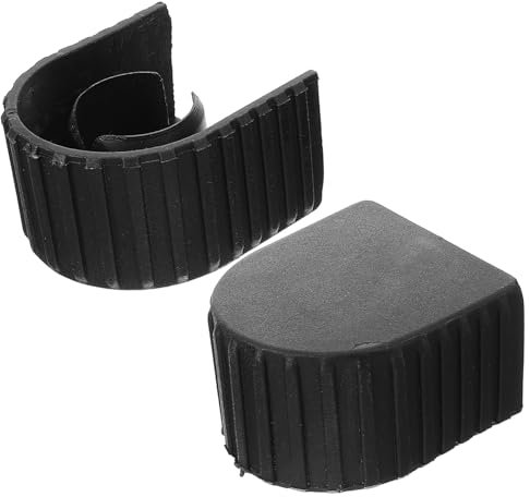 Uonlytech Tappi per Scala Telescopica Copertura Superiore Spessa in Plastica Nera, 2 Pezzi Protezione Aggiuntiva per Scala di Casa