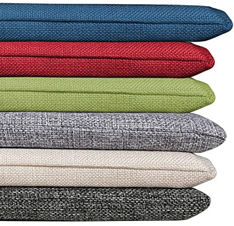 Sitzkissen für Esszimmerbank für 2- / 3-Sitzer-Gartenbank, Beige, 90 x 35 cm, für Innen- und Außenbereich, Terrassenmöbel, erhältlich in den Größen 80, 100, 120 cm, Beige