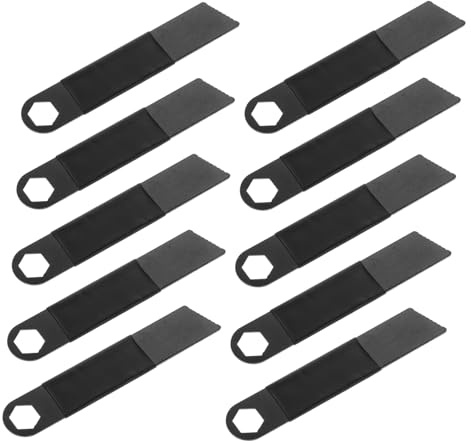 10 Stück Edelstahl Feuer Entzünden Herbst Mottoparty Lagerfeueranzünder | Outdoor Survival Bushcraft, Feuerstarter für Camping Outdoor, Schwarze Ausführung, 10stücke