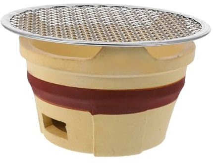 OFFSCH Stufa a Carbone Per Barbecue in Argilla Da Esterno, Fornello Da Cucina Compatto e Portatile, Forno a Legna Multifunzionale Resistente Alle Alte Temperature Per Picnic e Grigliate in Famiglia
