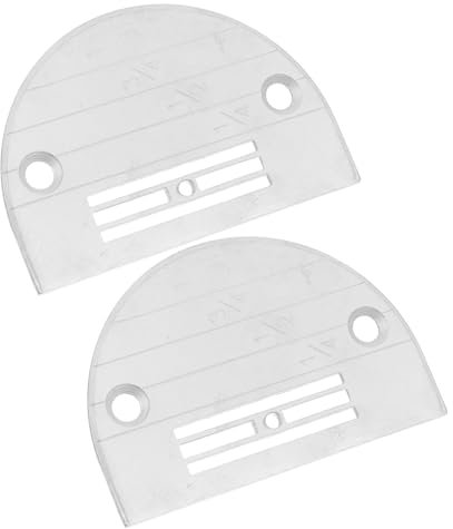 Gadpiparty Nähmaschinen Nadelplatten 2 Stück Metall Mit Skalendesign Nähzubehör Für Heimwerker Präzise Nadelplatte Für Diverse Modelle