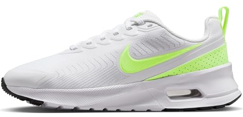 Nike Women Air Max Nuaxis Damenschuh Shoe, White Volt Metallic Silver Black, 6 UK